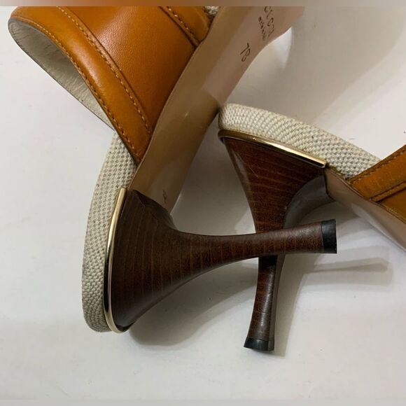 Gucci Women's White and Orange Sandals size 7 - Picture 9 of 10